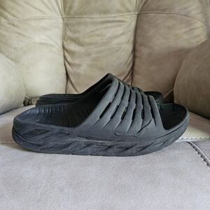HOKA Ora recovery black sandals size‎ Mens 8, women's 10